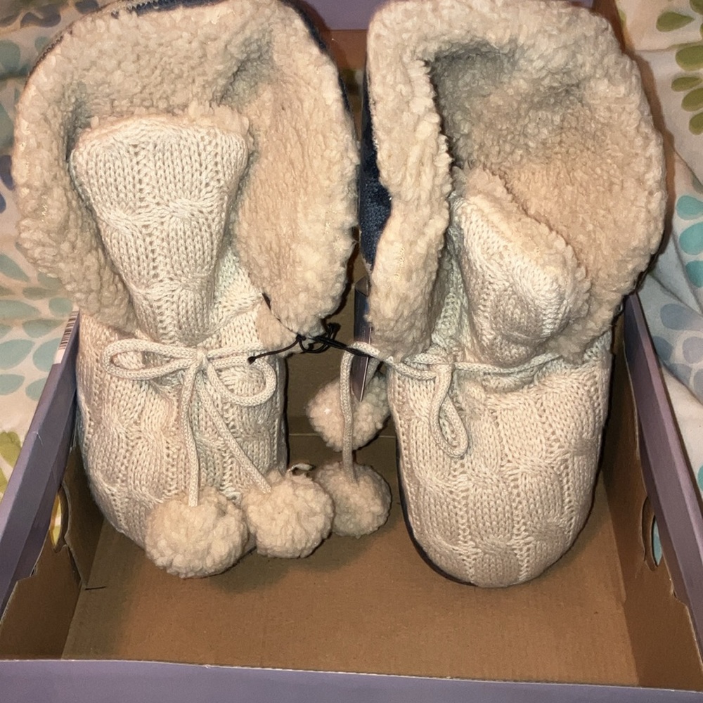 Serra new in the box booty slippers